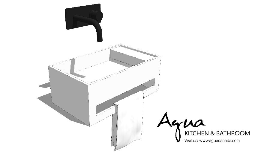 Wall mounted sink (code: FEBE) by Agua Canada