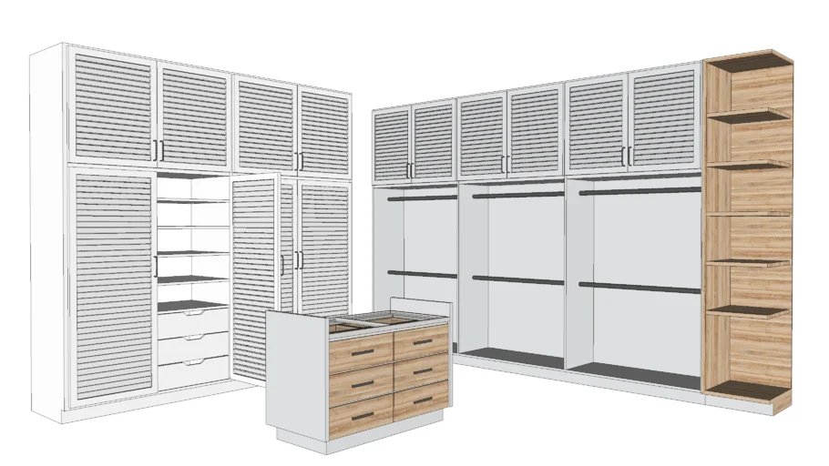 Rustic vestier with interiors