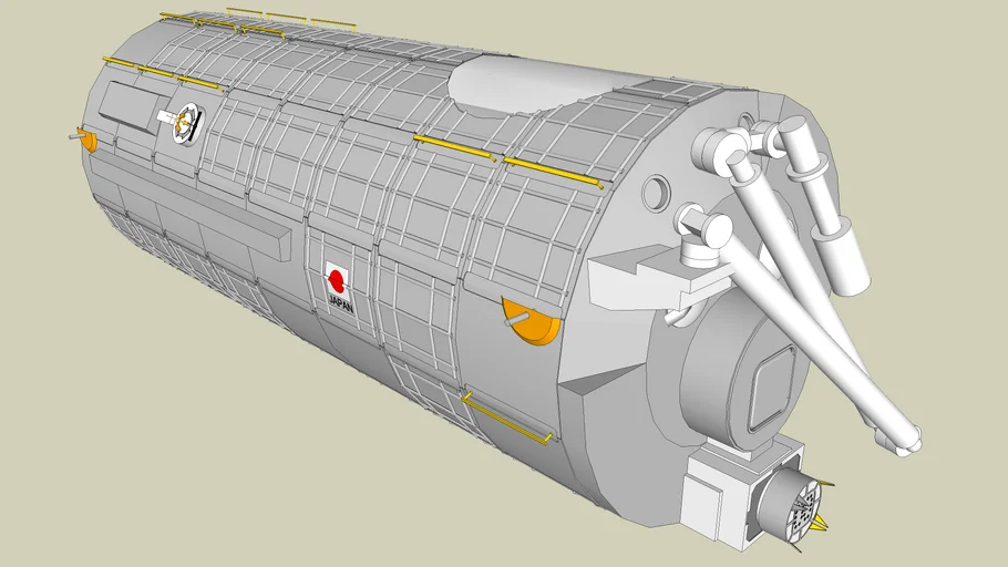 JEM Pressurized Module (ISS Modules) | 3D Warehouse