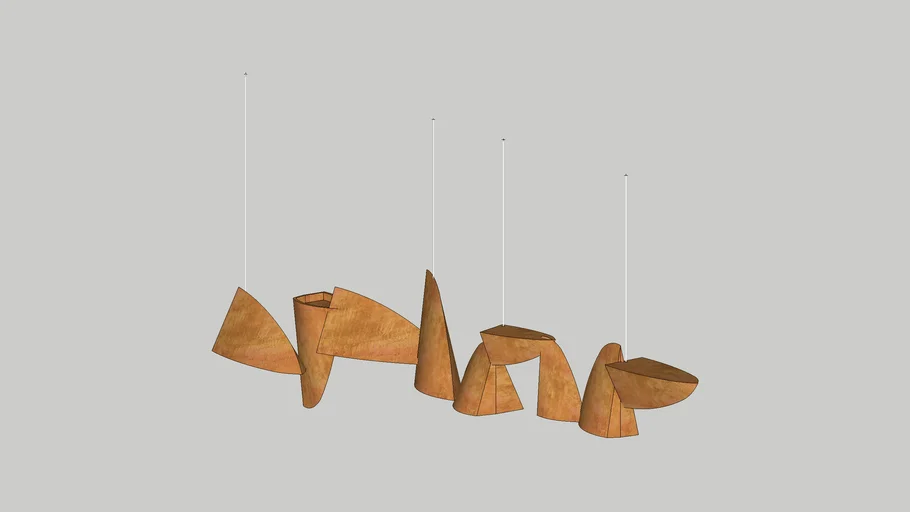 Long chandelier - den dac biet