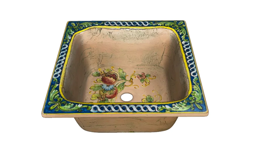 Matilde - square ceramic sink from Italy