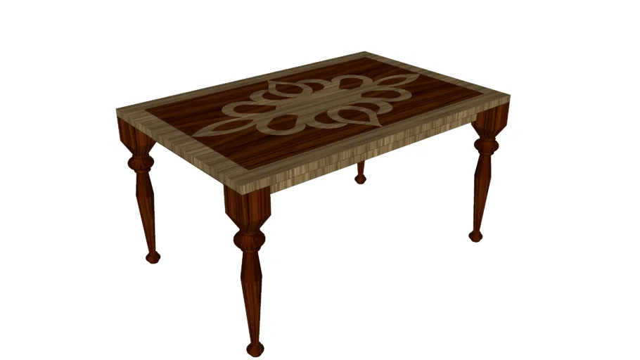 Classic diningtable with inlay
