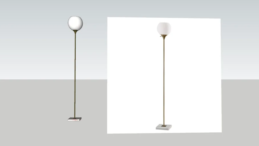 WEST ELM - Slimline Torchiere Floor Lamp