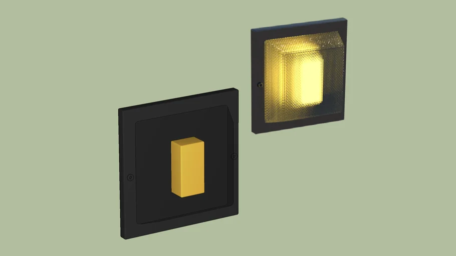 lámpara de muro - wall lamp vray ready