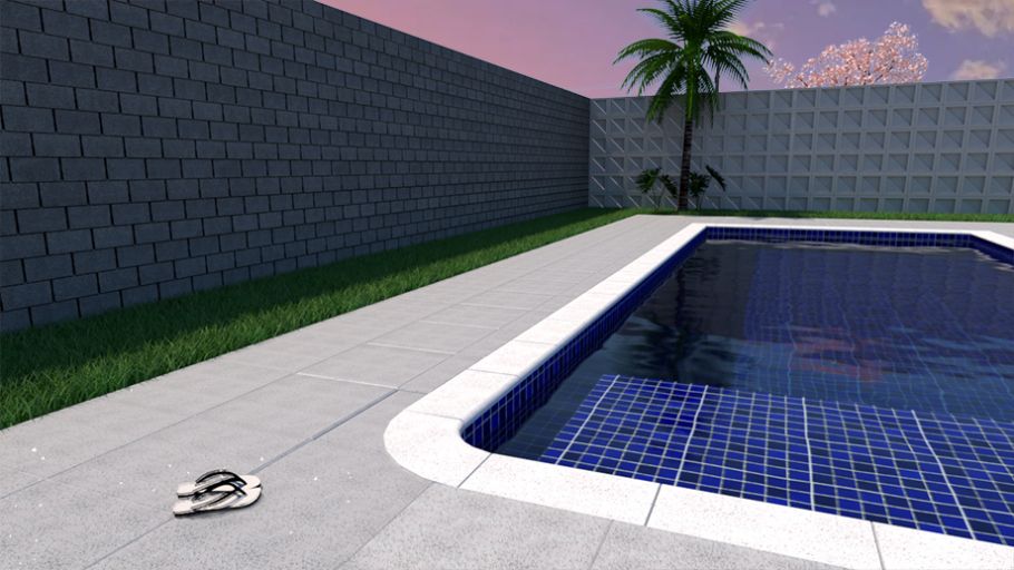 BORDA e PISO de Piscina - Três Marias Acabamentos