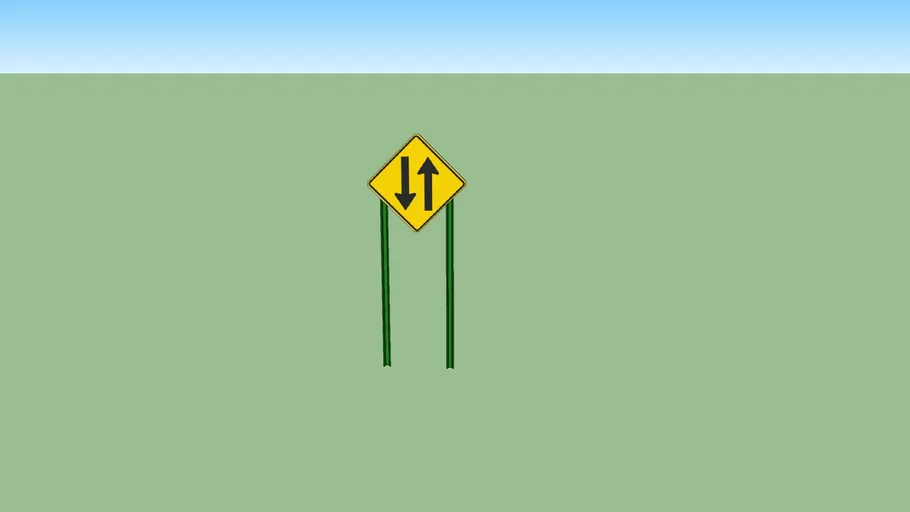 Two Way Traffic Sign