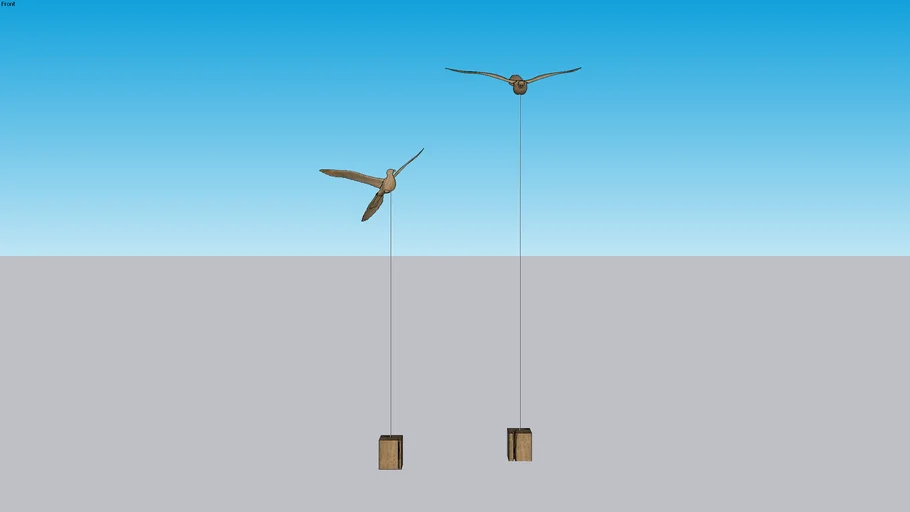 Escultura pássaros - bird sculpture