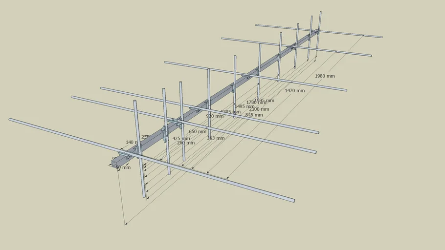Antena krzyżowa DK7ZB 2m/70cm 6/10el