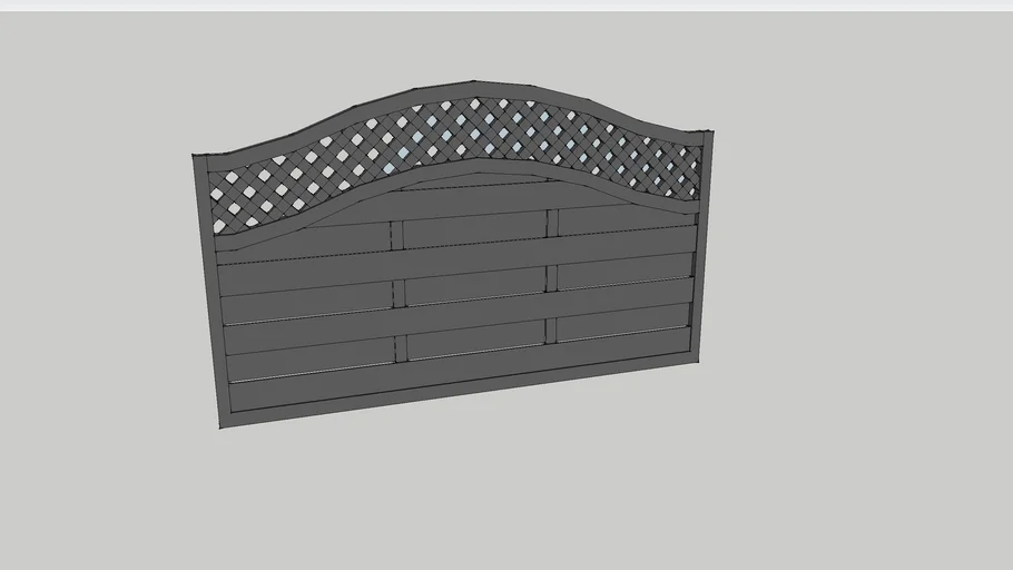 3ft high x 6ft wide fence panel