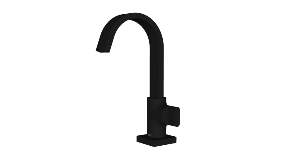 Torneira de Mesa Bica Alta para Lavatório Polo 1198.BL33.NO Black Noir - Deca