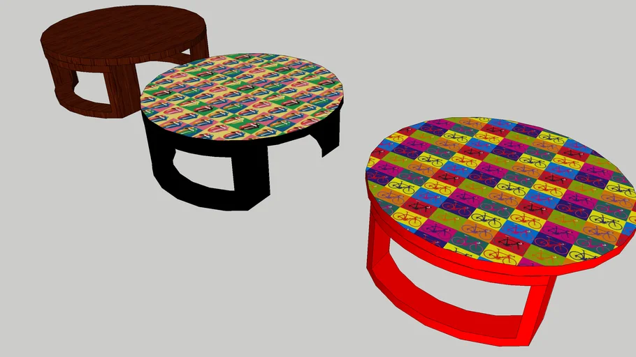 Pop Art Circular Center Table