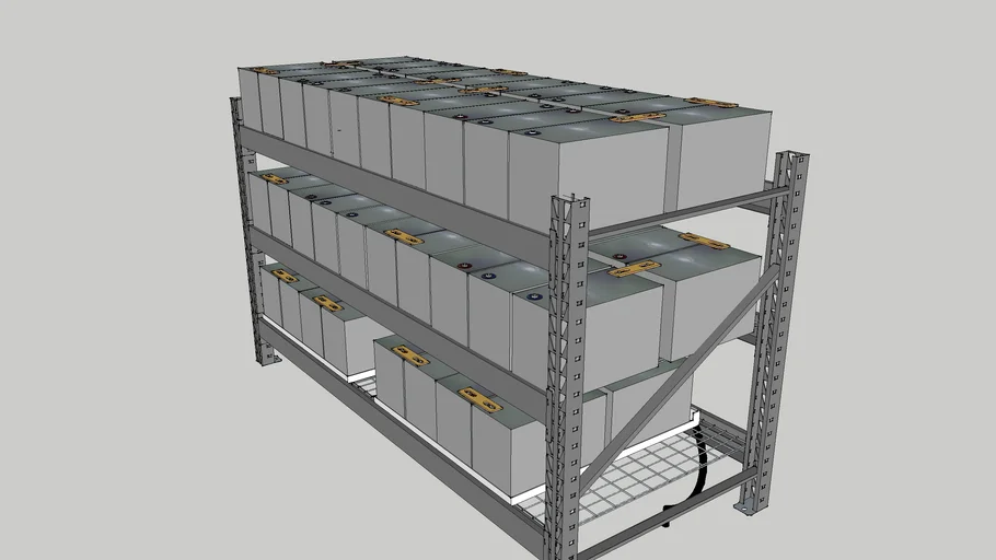 Battery Bank-Rack | 3D Warehouse