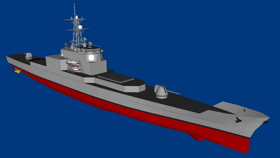 USN CGN-9 - USS Long Beach AEGIS retrofit | WIP