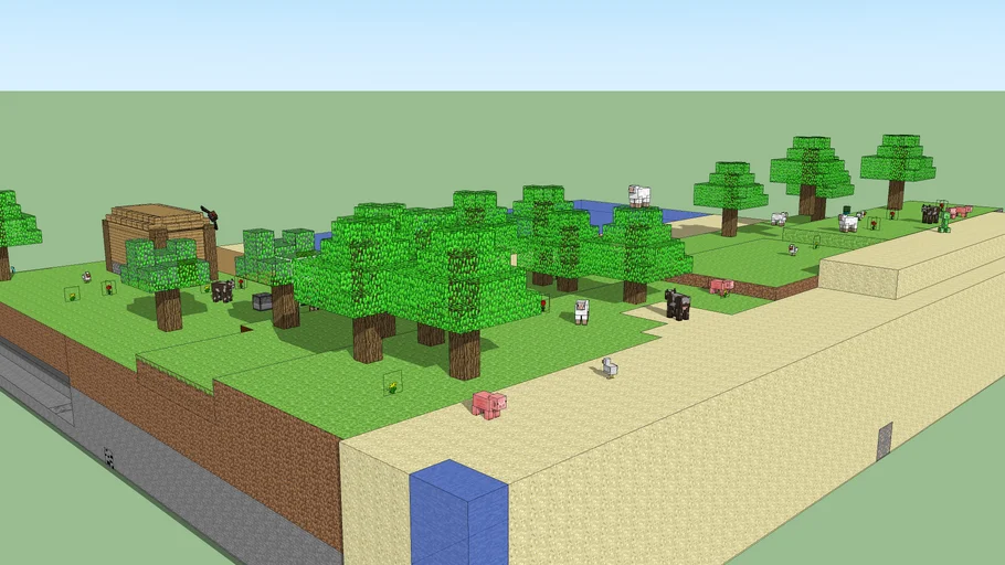 minecraft mega world | 3D Warehouse