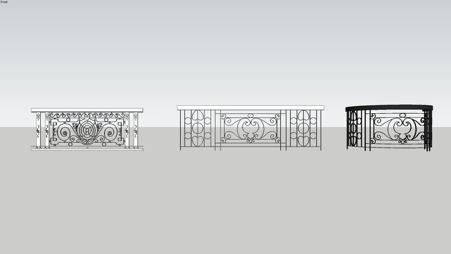 Steel Balcony Rail - Lan can ban công thép