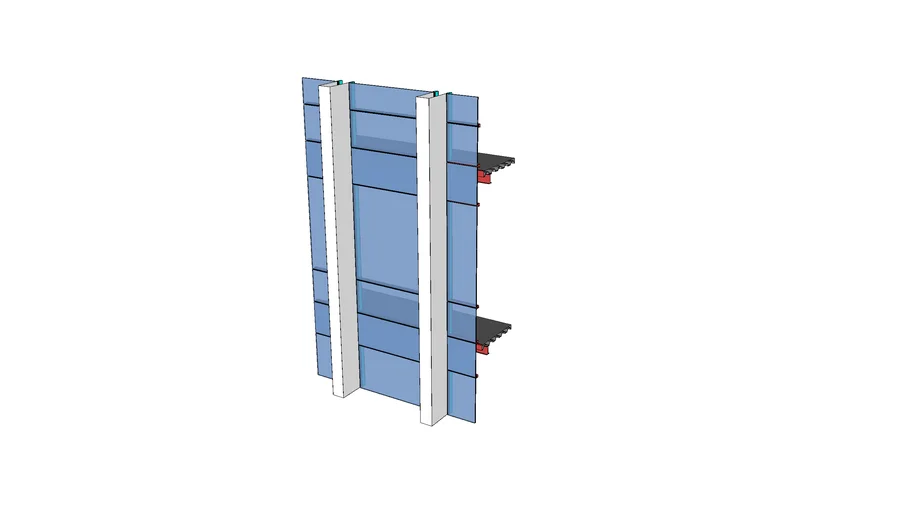 curtain wall & composite panel detail 2