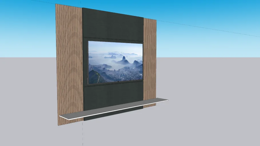 Tv unit basic wall panel