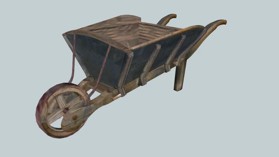 "Victorian"... "Wooden Wheel Barrow"....