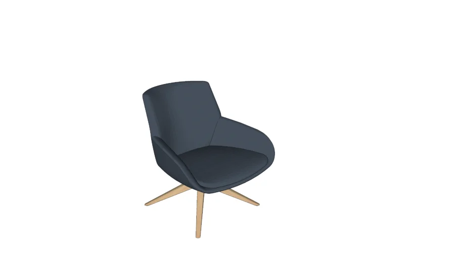 FAUTEUIL LOUNGE ACTIU NOOM 10 BLEU 