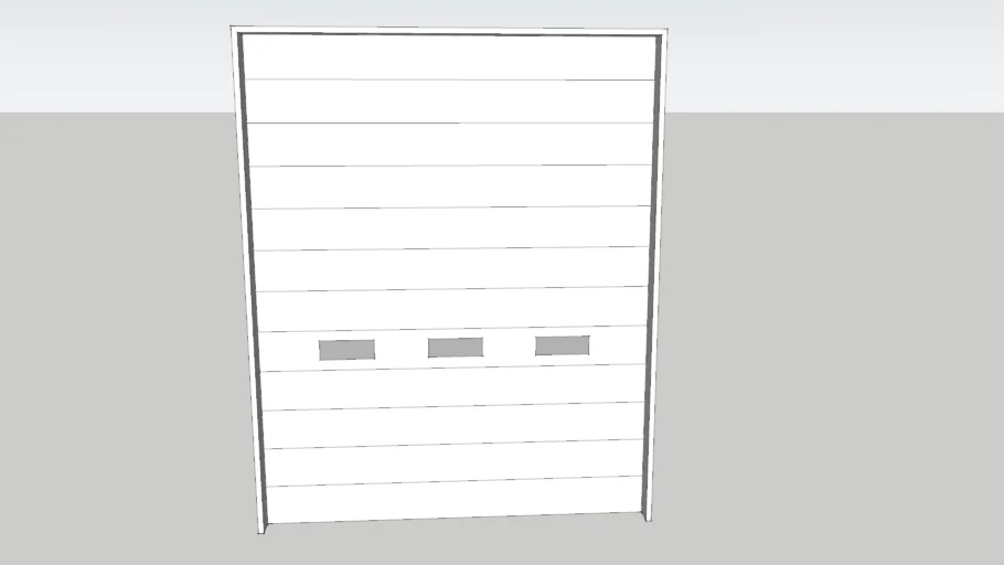 Large rolling single garage door