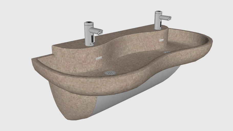 Communal Sink | Organic Shaped Sink 