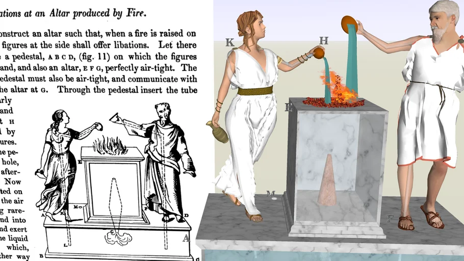 Libations at an Altar produced by Fire | 3D Warehouse