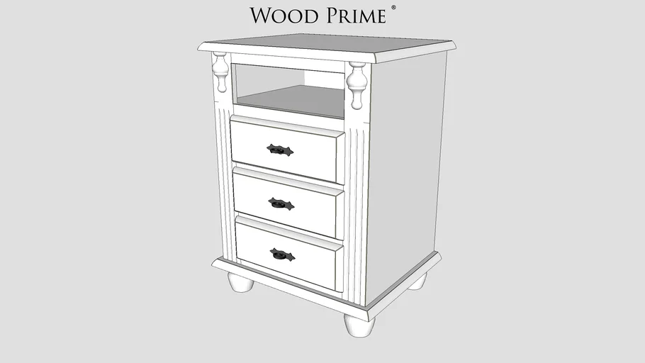Mesa de Cabeceira para Quarto - Wood Prime