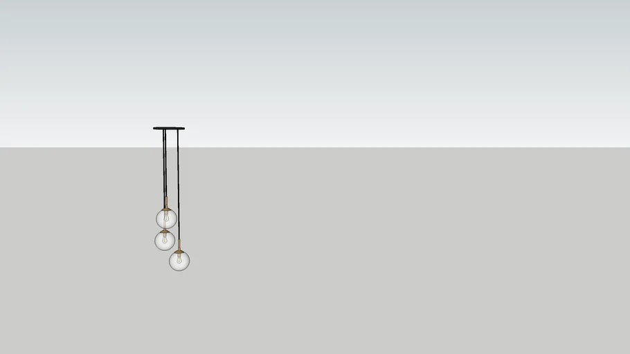 3 Pendant Globe Light