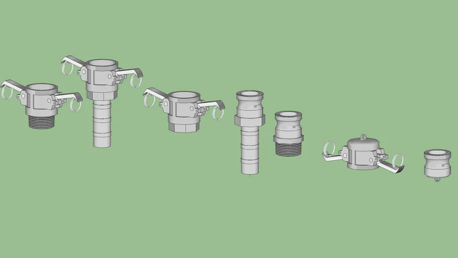 Industrial Series - Fittings - Camlock Fitting Collection - Size 1"