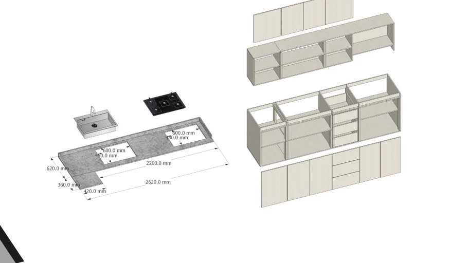cocina san fernando - 2DA OPCION DESPIECE