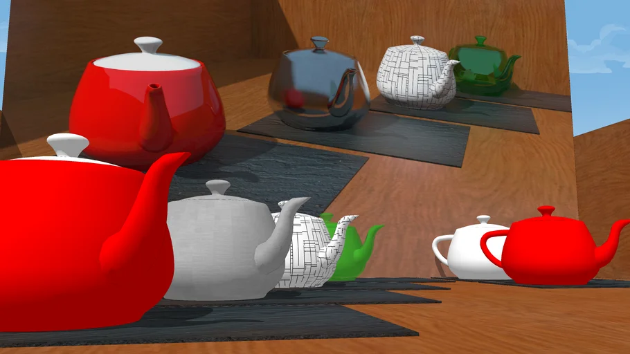 The World's Most Famous Teapot ... The Utah Teapot. Not this actual teapot but similar