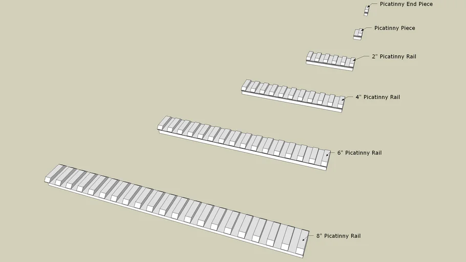 Picatinny Rails | 3D Warehouse