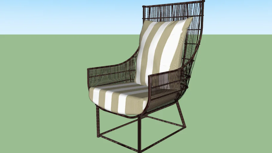 chair, rattan, silla verona