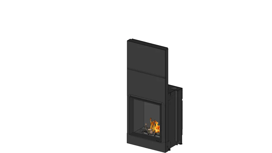 Gas Fire Front 70-75 with Hidden Door + and Firescreen and convection ...