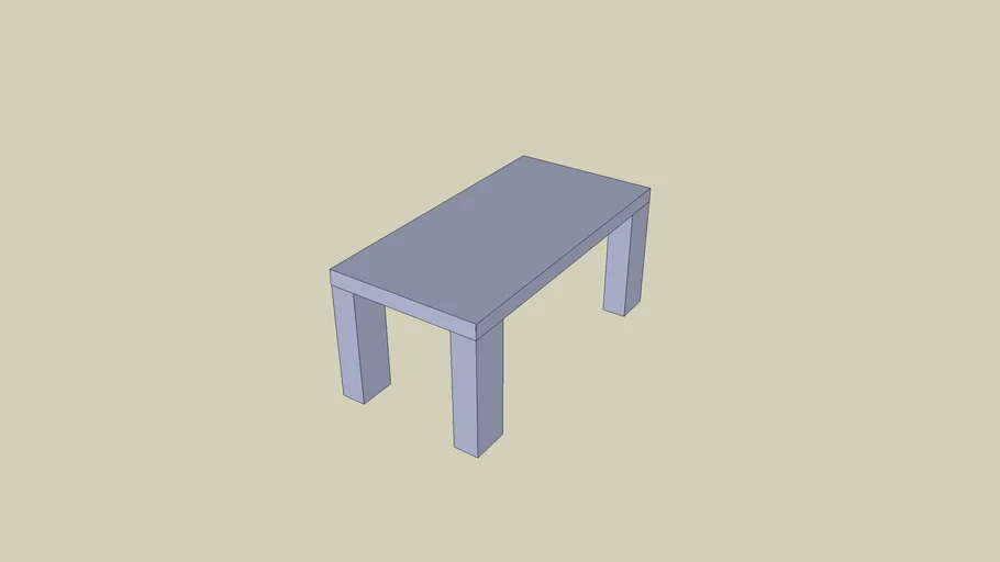 rectangular table | 3D Warehouse