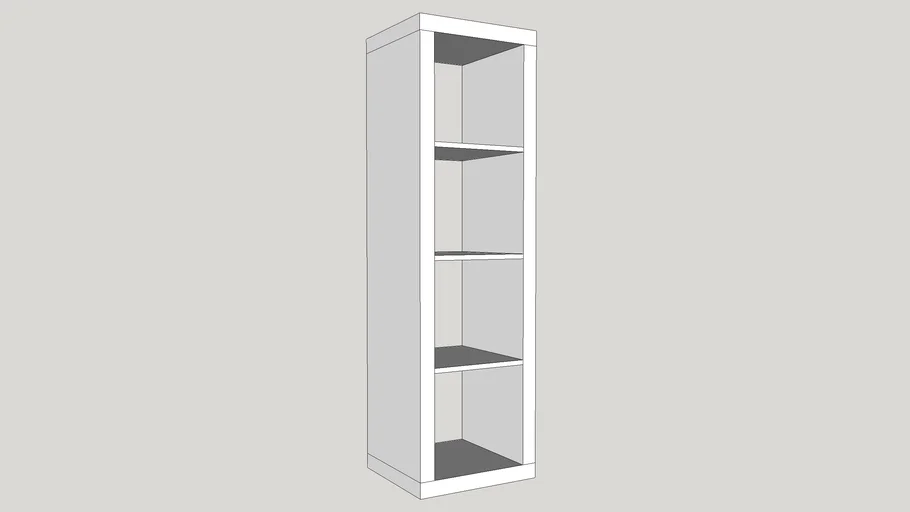 Expedit/Kallax 1x4 Shelf Unit
