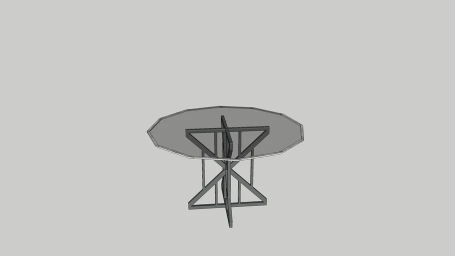 Mesa de Vidrio Templado y Aluminio