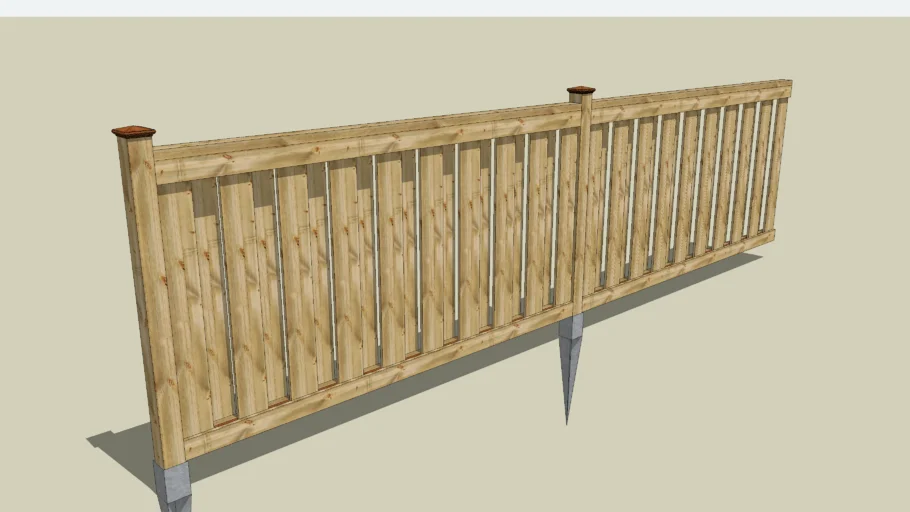 Pinewood Collection™  - 4 Foot Shadowbox Modular Fence System