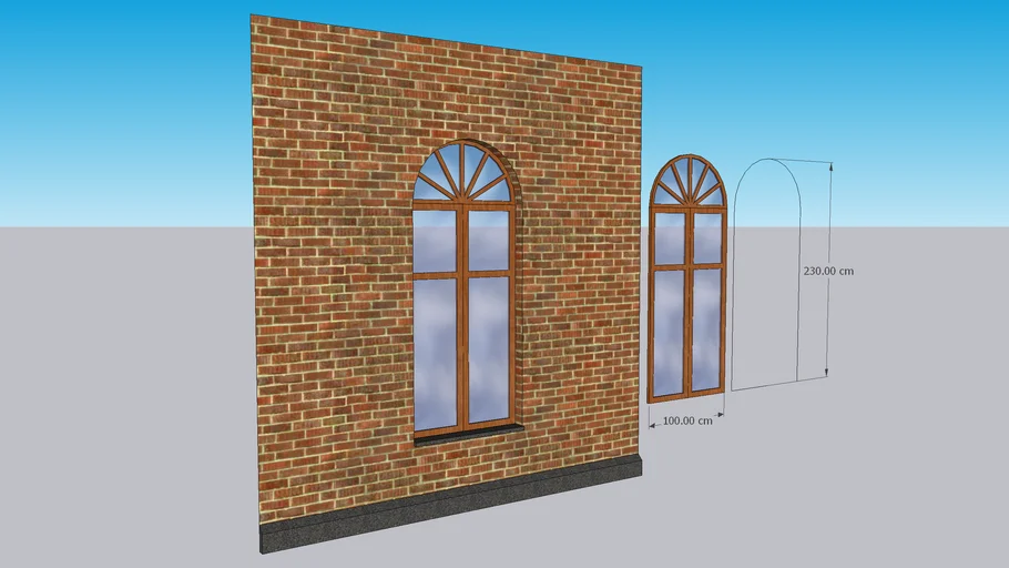 Fenster mit Rundbogen