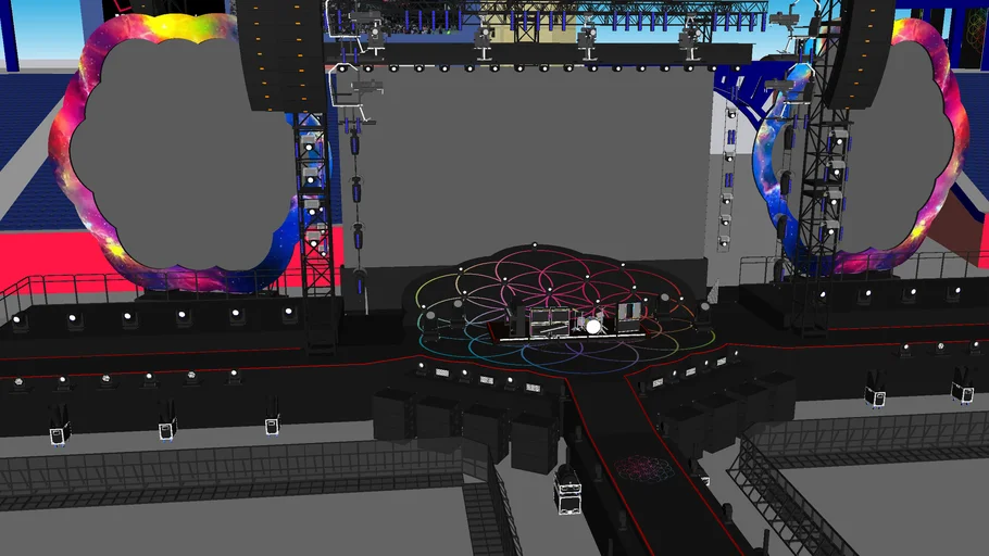 COLDPLAY - A HEAD FULL OF DREAMS TOUR STAGE