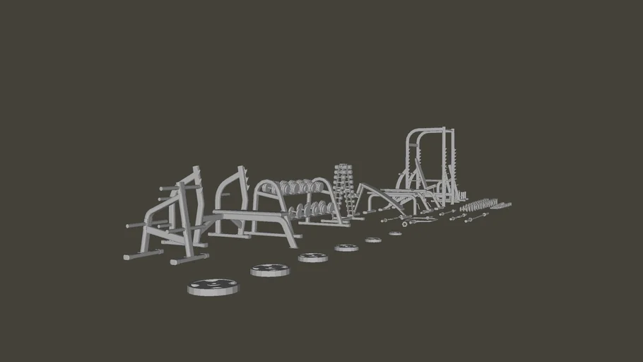 Kit equipamentos de academia