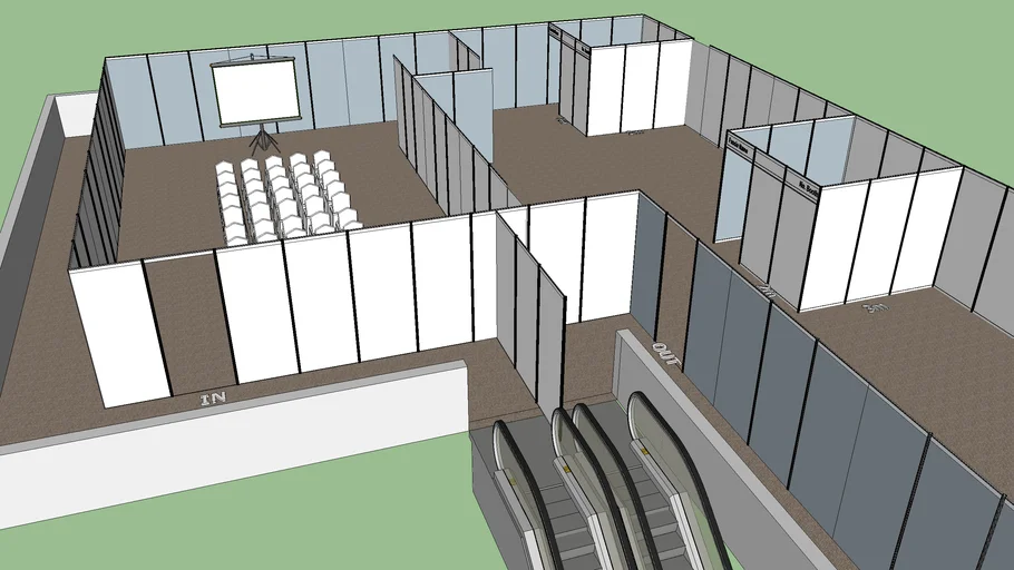 R8 partisi sket ruangan | 3D Warehouse