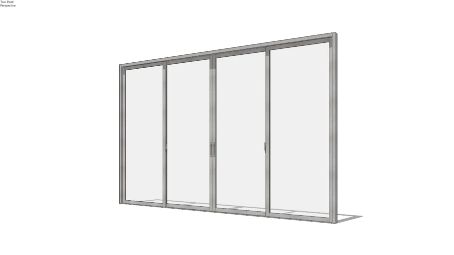2 Sliding 2 Fix Glass Door