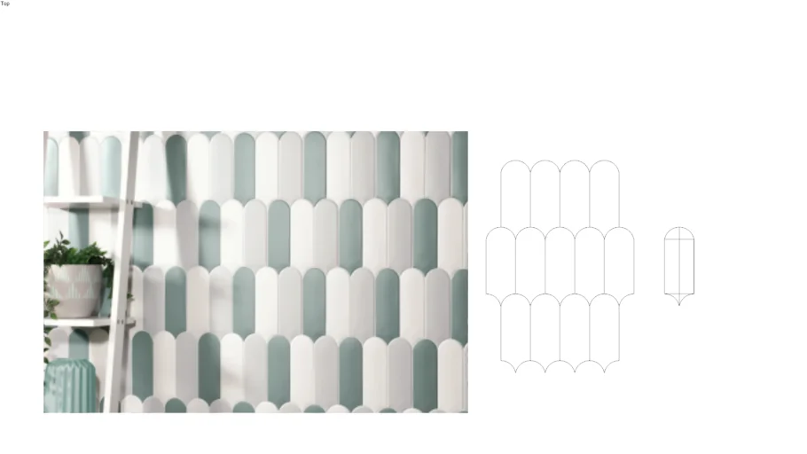 Rounded Picket Ceramic Tile