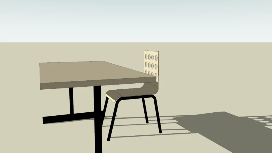 table et chaise d'école