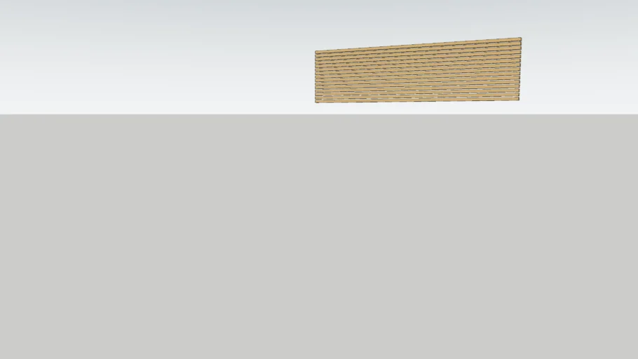 Wood strips cladding