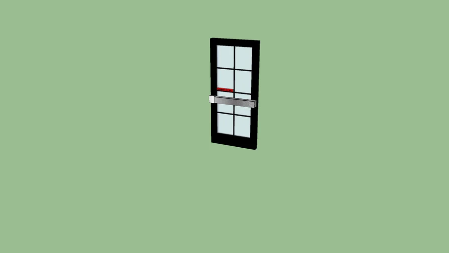 EMERGENCY EXIT ONLY DOOR BLACK TZ