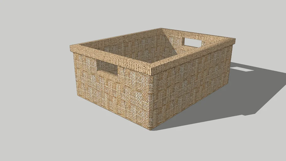 Large Rectangular Wicker Basket