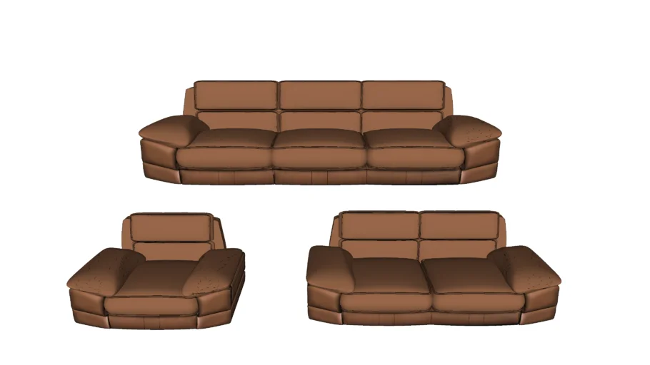 MODERN LEATHER SOFA