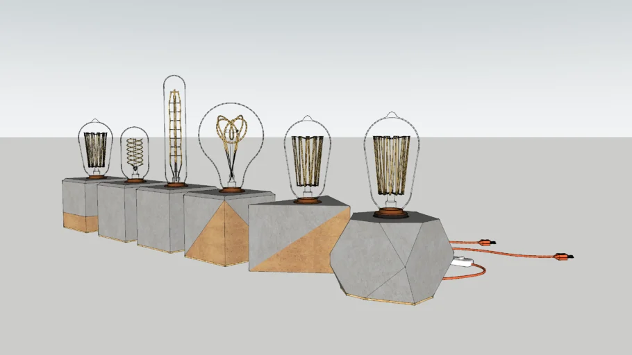 Luminaria Concreto, concreto, concrete, concrete lamp, iluminação, lampada filamento, iluminacion 
